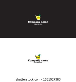 bee talk logo on black and white background