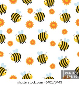 The bee. Tasty and healthy honey. A cartoon. For your design.