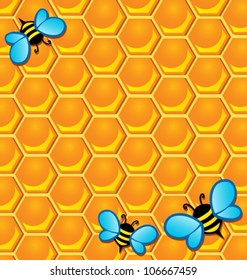 Bee theme image 2 - vector illustration.