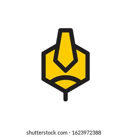 bee tie logo design vector template