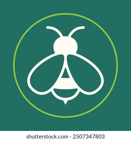 Bee trendy icon masterful abstract vector illustration colorful artwork beautiful design.eps