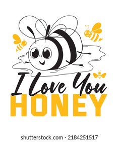 Bee T-Shirt Design And Perfect For Others svg