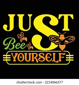Bee t-shirt design vector template