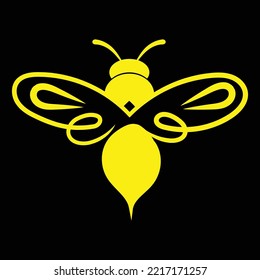 Bee t-shirt design vector template