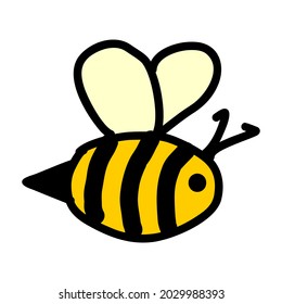 Bee V2 Streetwear and Edgy Logos, in Black and Yellow for Commercial Use