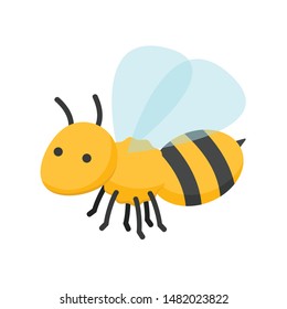 Bee vector. bee cartoon. character design.