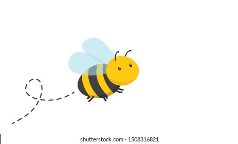 Bee vector. bee cartoon. character design.