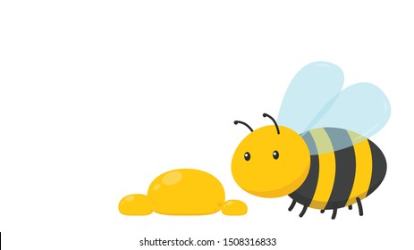 Bee vector. bee cartoon. character design. honey vector.