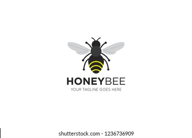 Bee Vector Bee Cartoon Bee Logo Stock Vector (Royalty Free) 1236736909 ...