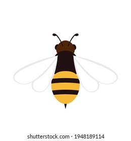 Bee vector. Bee character design. bee logo design. 