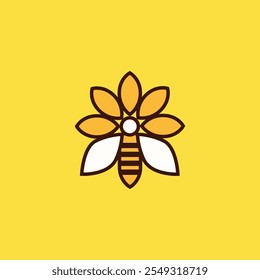 Bienen-Vektordesign-Symbol-Logo