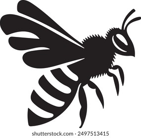 Arte de ilustración de diseño de Vector de abeja