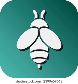 Bee Vector Glyph Gradient Background Icon For Personal And Commercial Use.
