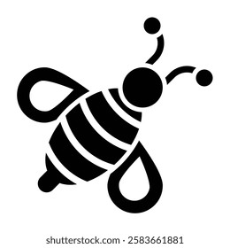 Bee Vector Glyph Icon Vector Design