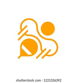 Bee Vector Graphic Icon Template Download Modern