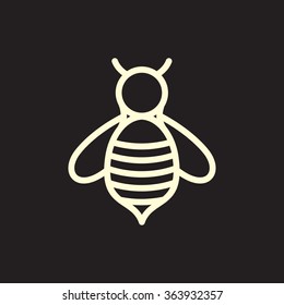 Bee vector icon
