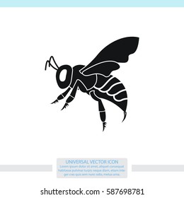 Bee vector icon.