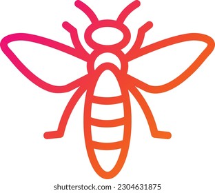 Bee Vector Icon Design Illustration