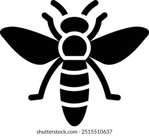 Ilustración de diseño de icono de Vector de abeja