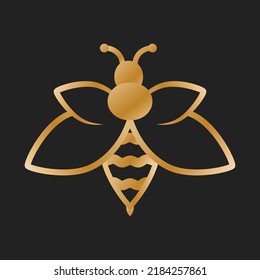 Bee Vector, Bee Icon, Honeybee, Bee Logo, Buzz, Wildlife Bee, Honeybee Illustration, Vector Illustration Background