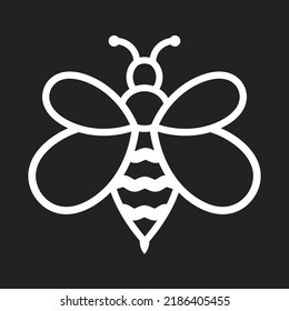 Bee Vector, Bee Icon, Honeybee, Bee Logo, Buzz, Wildlife Bee, Honeybee Illustration, Vector Illustration Background