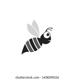 Bee vector icon illustration design