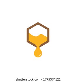 Bee vector icon illustration design template