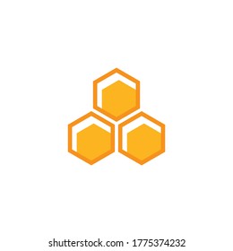 Bee vector icon illustration design template