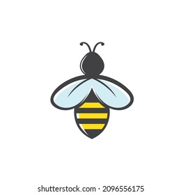 Bee vector icon illustration design concept web 