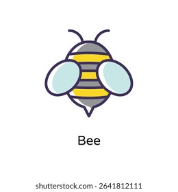 Bee vector icon stock illustration