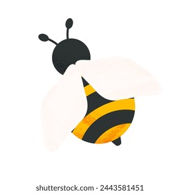 Bee. Vector illustration of a bee