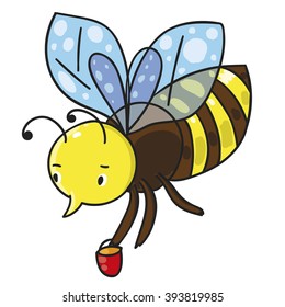 Bee. Vector illustration