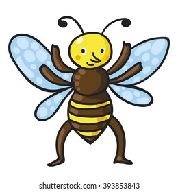 Bee. Vector illustration