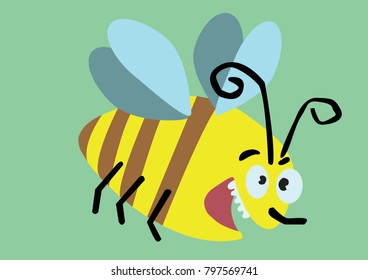 Bee Vector Illustration Stock Vector (Royalty Free) 797569741 ...