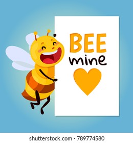 bee vector illustration. be my honey