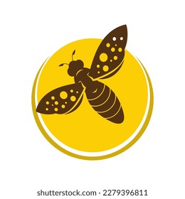 bee vector illustration design icon template