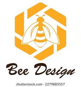plantilla de icono de diseño de ilustración de vector de abeja