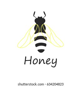 bee vector illustration honey