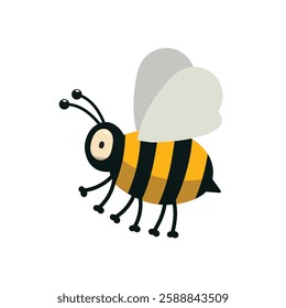 Bee Vector Illustration, Honey Bee Vector Image, Wasp Vector Image, Insect Bee Vector Illustration.