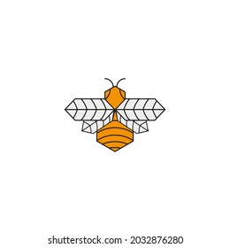 bee vector illustration for icon, symbol or logo. suitable for health clinic logo