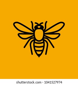 Bee vector illustration logo mascot creative