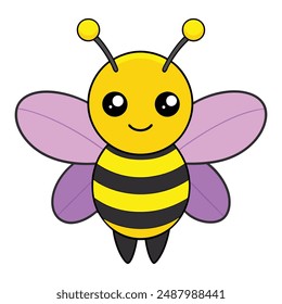 Bee Vector Illustrations Print-Ready Graphics, Cartoon Clipart, and Line Art Designs