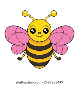 Bee Vector Illustrations Print-Ready Graphics, Cartoon Clipart, and Line Art Designs