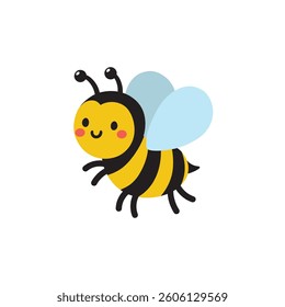 Bee Vector Image, Honey Bee Vector Illustration, Animal Beekeeping Vector Image, Cute Bee Honey Vector Image.
