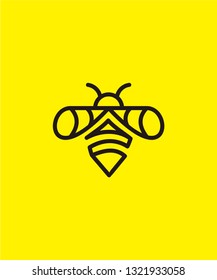 bee vector logo