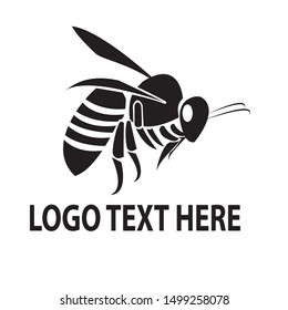 Bee vector logo creative design