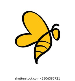 Bee Vector Logo Design Template