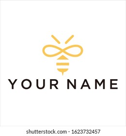 bee vector logo graphic animal abstract