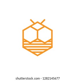 bee vector logo template