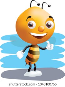 Bee vectorel character